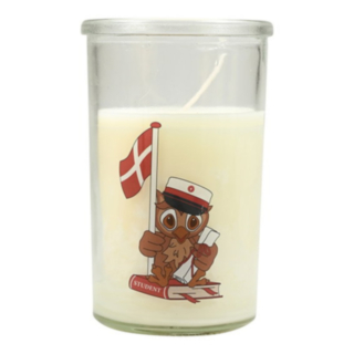 Student Lys I Glas Hvid