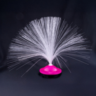 Fiberoptisk UFO-Lampe Lyserød
