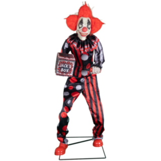 Jester Jack Klovn Animatronisk Dekoration