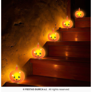 Græskar LED Balloner Orange