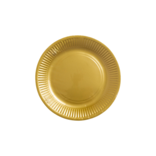 Paptallerkener Guld