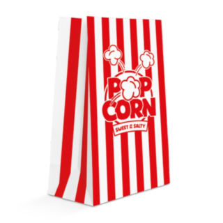 Popcornposer Rød/Hvid