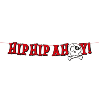 Pirat Hip Hip Ahoy Banner