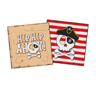 Pirat Hip Hip Ahoy Servietter