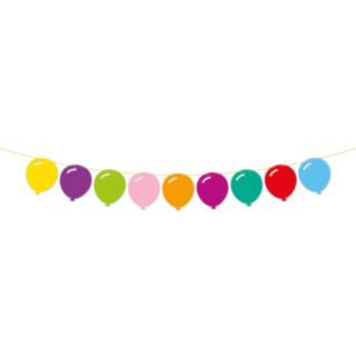 Ballon Papirguirlande Multifarvet