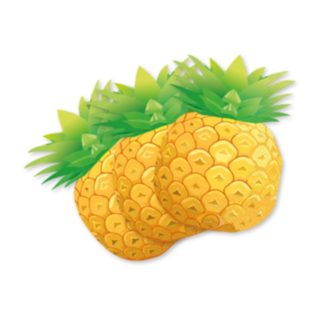 Ananas Servietter Gul/Grøn