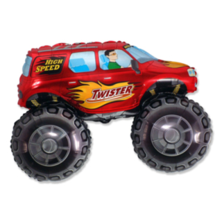 Monstertruck Folieballon Rød