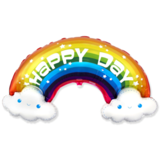 Happy Day Regnbue Folieballon