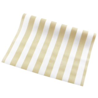 Stribet Bordløber Beige