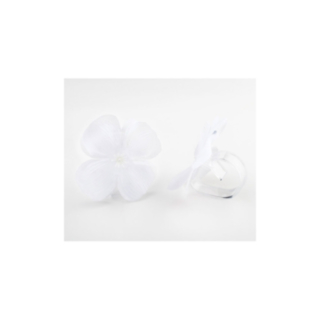 Dugclips Med Hvide Blomster
