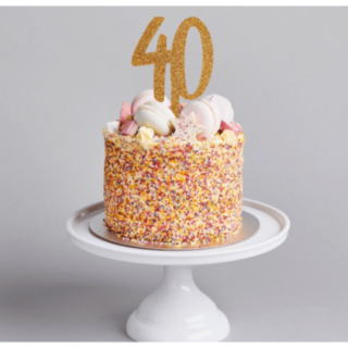 40 Års Kagetopper Guld