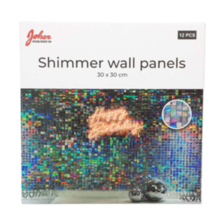 Shimmer Vægpanel Sølv