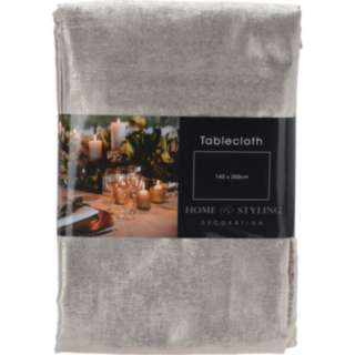 Polyester Dug Sølv