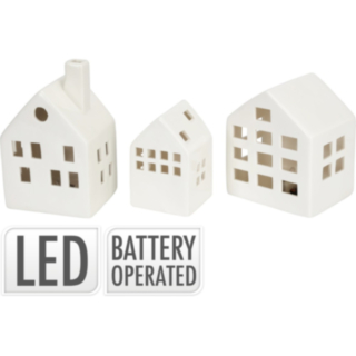 Keramikhuse Med LED Hvid