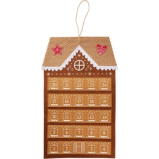 Honningkagehus Julekalender Brun
