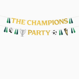The Champions Party Fodbold Guirlander Grøn/Guld