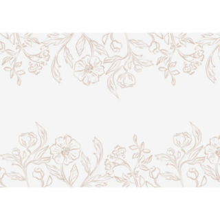Blomstret Bordløber Beige
