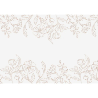 Blomstret Bordløber Beige
