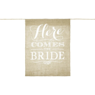 Here Comes The Bride Juteskilt