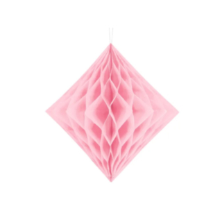 Diamant Honeycomb Lyserød