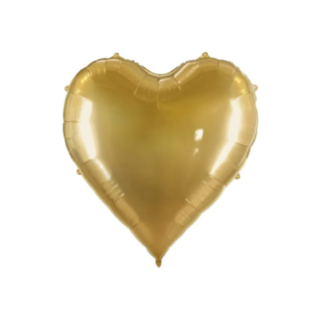 Hjerte Folieballon XXL Guld