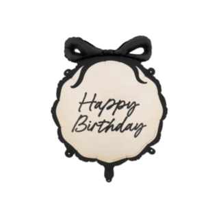 Happy Birthday Folieballon Med Sløjfe