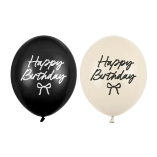 Happy Birthday Sløjfe Latexballoner