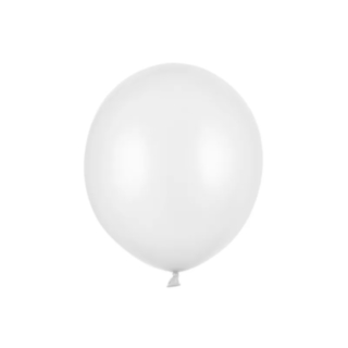 Metalliske Latexballoner Pure White 43 cm