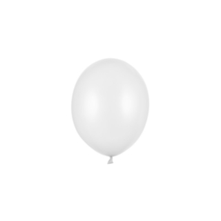 Små Balloner Metallic Pure White