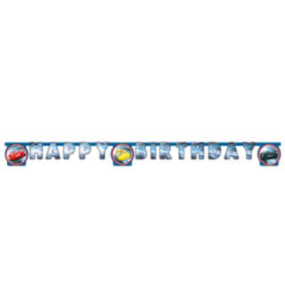 Cars® Happy Birthday Papirbanner