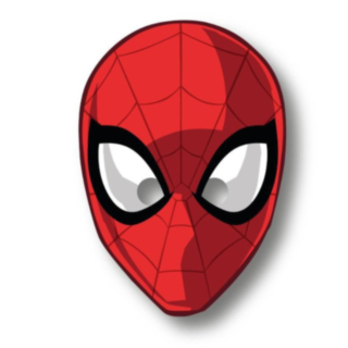 Spiderman® Papirmaske Rød