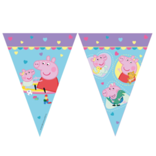 Peppa Pig® Flagbanner Lyseblå