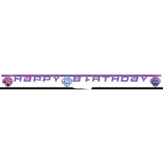 K-POP Demon Hunters® Happy Birthday Papirbanner Lilla