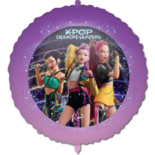 K-POP Demon Hunters® Folieballon Lilla
