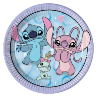 Stitch® Paptallerkener Lyseblå