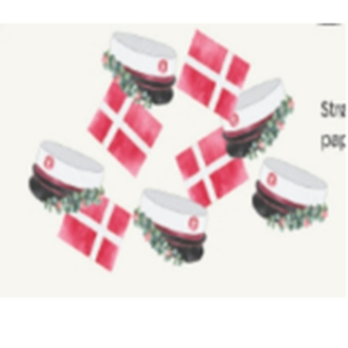 Studenterhuer Og Flag Konfetti Rød