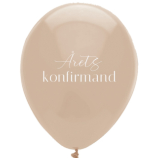Årets Konfirmand Balloner Beige