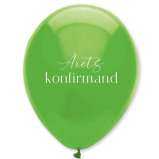 Årets Konfirmand Balloner Grøn