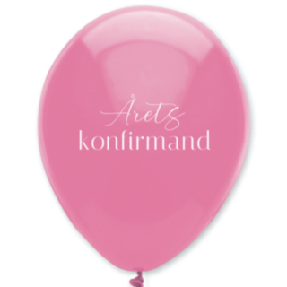 Årets Konfirmand Balloner Pink