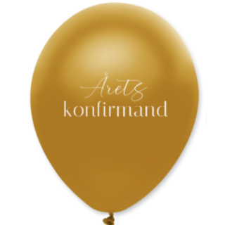 Årets Konfirmand Balloner Guld