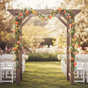 Pastel Blomster Guirlande