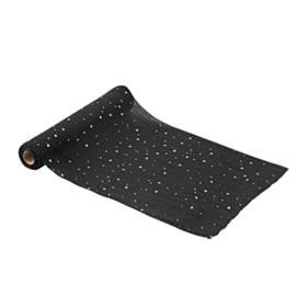 Stjerne Bordløber Sort/Guld