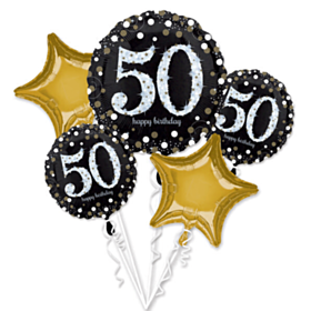 50 Års Fødselsdags Ballon Buket