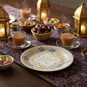 Eid Mubarak Middagstallerkener