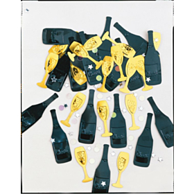 Champagneglas Flasker Konfetti