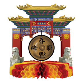Asiatisk Gongong Borddekoration