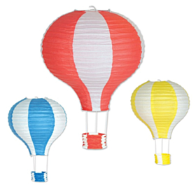 Luftballon Lanterner Multifarvet