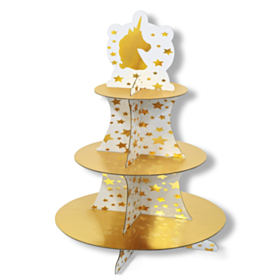 Unicorn Kagestand Guld