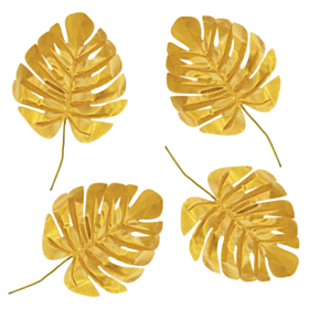 Kunstige Palmeblade Guld