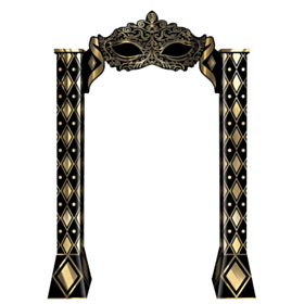 Masquerade Indgangsport Guld/Sort